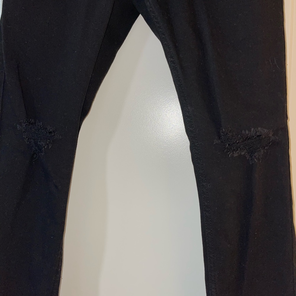 Hollister skinny black ripped jeans - Picture 3 of 7